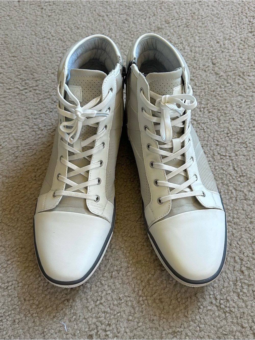 Reaction by Kenneth Cole Center High Hi-Top Sneakers Gray